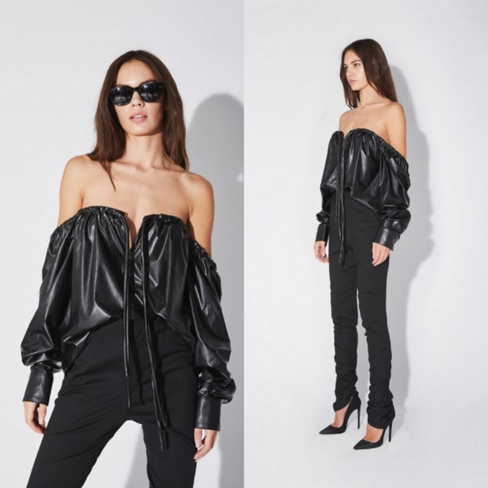 RtA NEW Camilla Top Black US 2 Edgy Kardashian Hollywood LA Party‎ Club Date